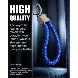 Car Keychain Key Chain Keyring - TPU Leather Family Premium Durable Present Gift